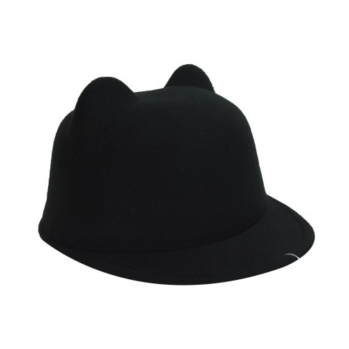 ataru topi bowler cat - hitam