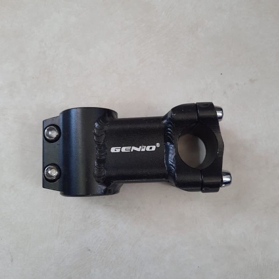 TERMURAH!!! Stem MTB Standar 25.4mm / GENIO Hitam Alloy / Realpict