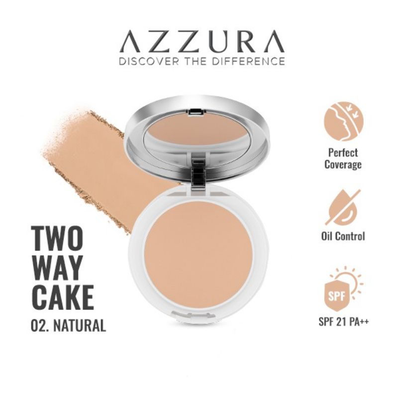 AZZURA TWO WAY CAKE BEDAK FOUNDATION SPF 21 PA++