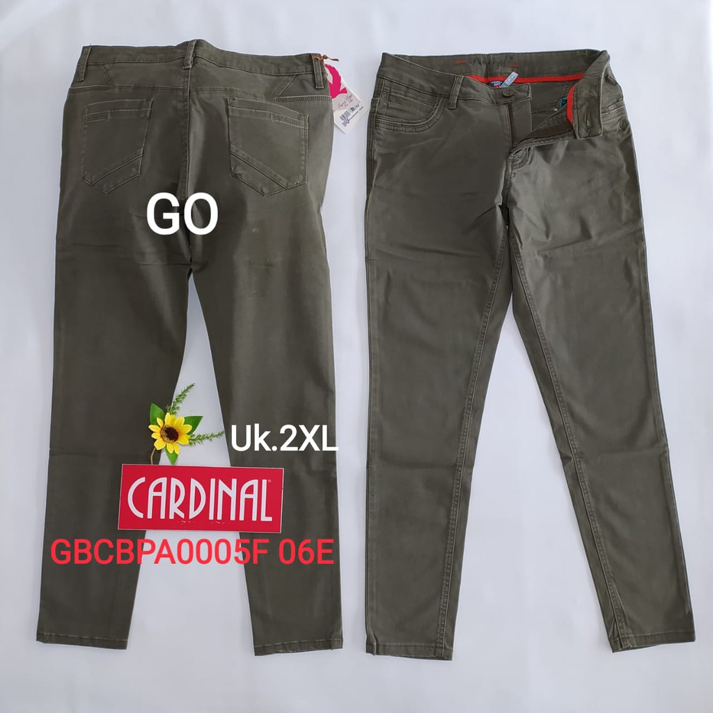 gof 2XL CELANA JEANS CARDINAL Casual Katun Pensil Skinny Fit Celana Panjang Jeans Perempuan