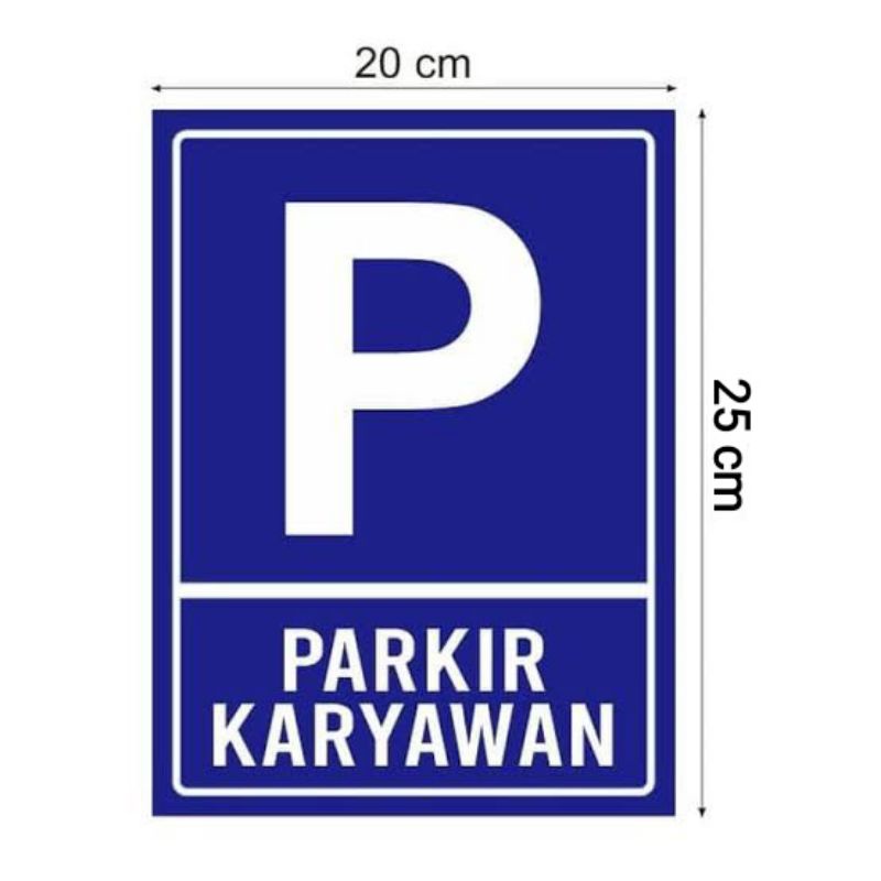 

Stiker parkir karyawan stiker tulisan parkir karyawan stiker uk A3+