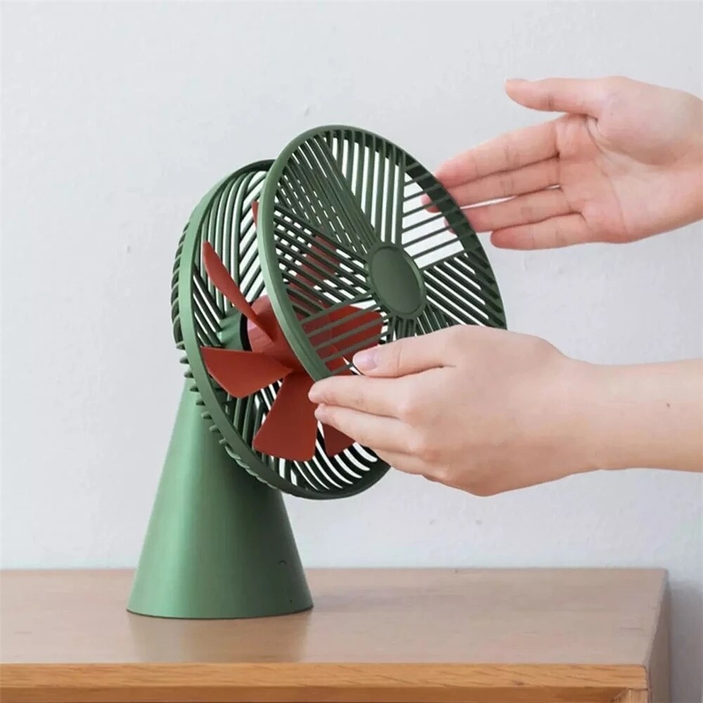 SOTHING Premium Kipas Angin Fan Handheld Standard Edition USB Input Green Besar Table Desktop Fan Elegant Silent Sound