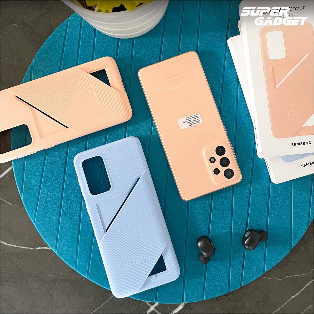 Casing HP Samsung Original A33 A53 A73 Flip Terbaru Trend 2022 Model Dompet Ori Kulit Wallet Keren Soft Case Jelly Clear View Slim Karet Lipat Menyimpan Kartu Cover Tali Strap Transparan Bening Lucu