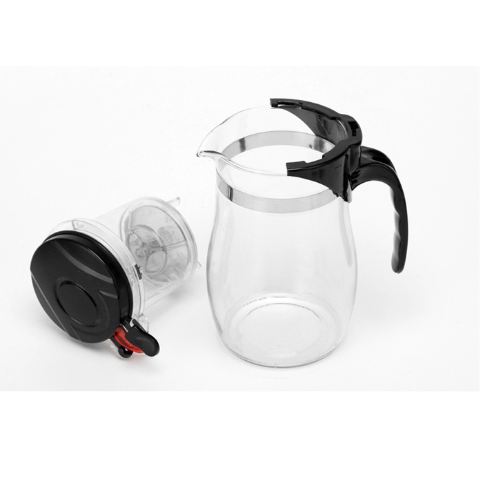 Teko Teh Dengan Saringan Pitcher Kaca Teapot 900 ml