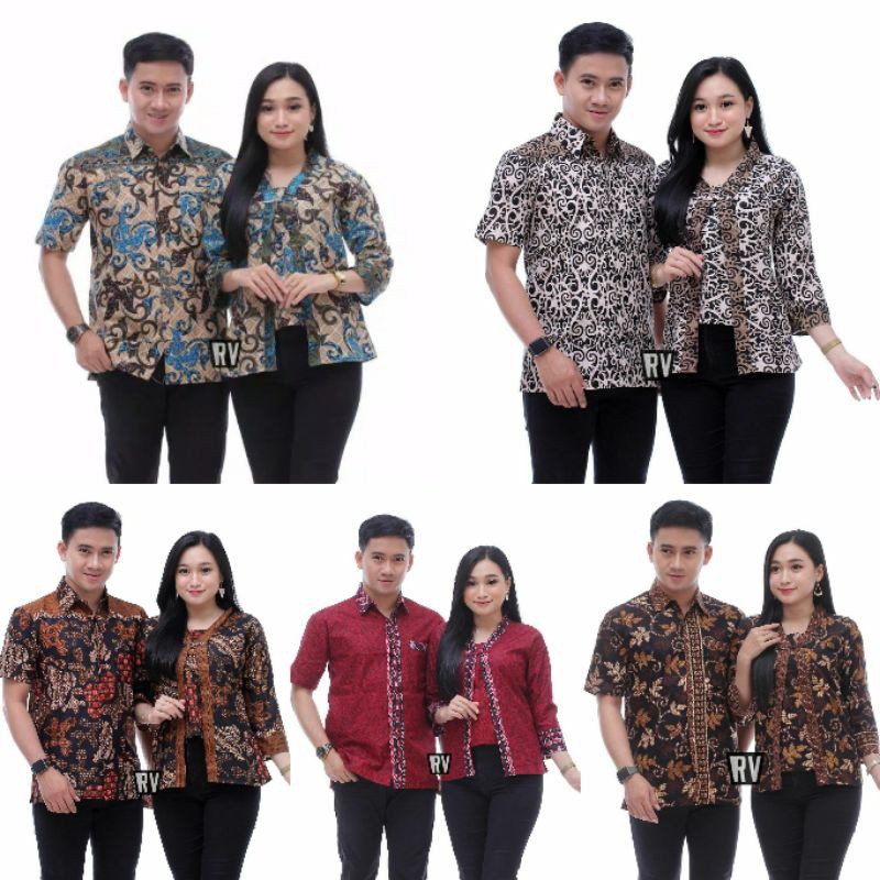 Couple blouse batik Pekalongan best seller!!