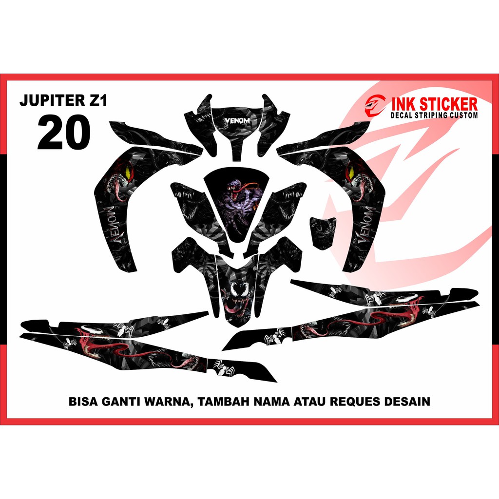 Sticker Decal Jupiter Z1 20 Fullbody
