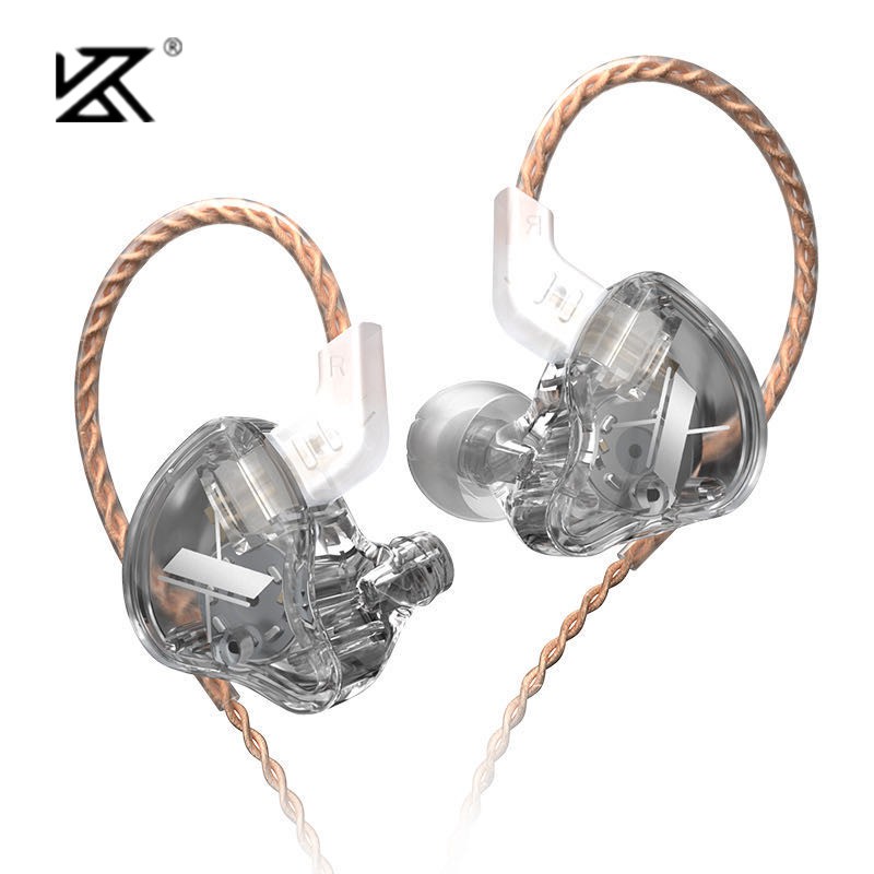 KZ EDX Earphones 1 Dynamic HIFI Bass Earbuds In Ear Monitor Headphones Sport Noise Cancelling Headset