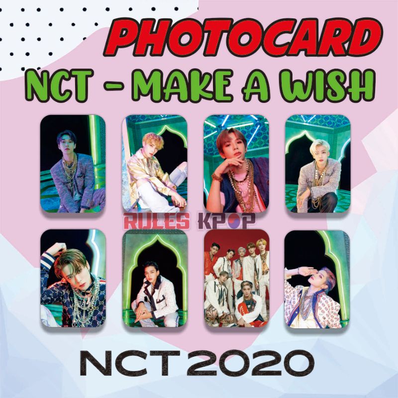 8 lbr - PAKET PHOTOCARD NCT U MAKE A WISH PHOTO CARD NCT 2020 MAKE A WISH POLAROID NCT U PC NCT 2020