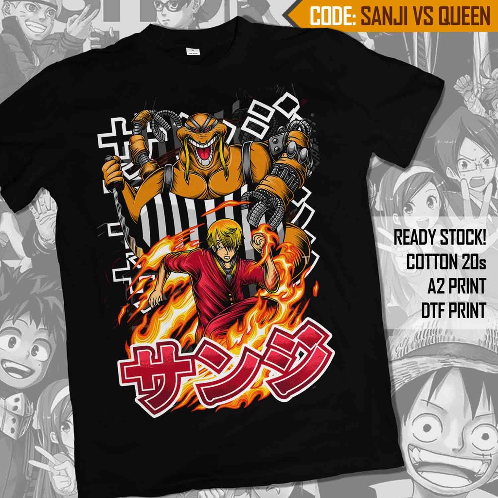 READY STOCK! KAOS ONE PIECE ADEM DAN NYAMAN