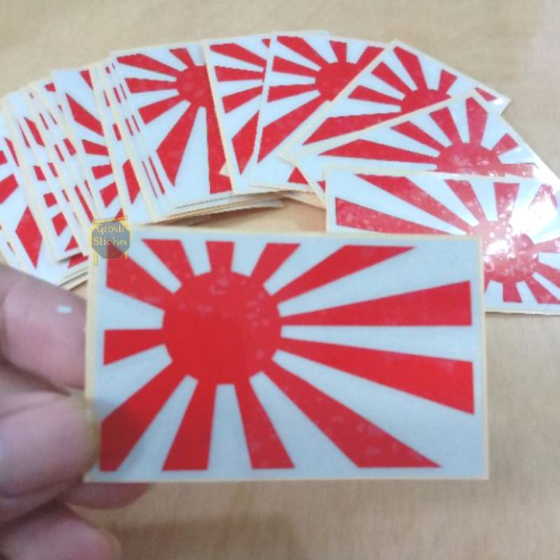Sticker Bendera Jepang Jdm cutting sticker grosir