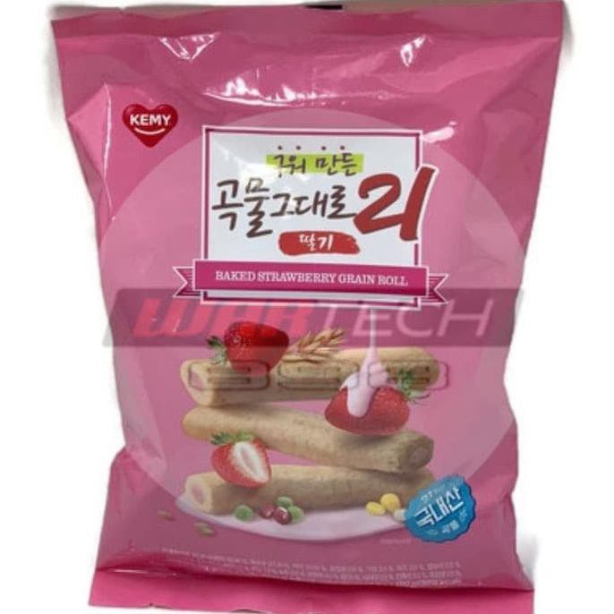 

Dijual Premium Grain Crispy Roll Strawberry / Snack Korea Terlaris