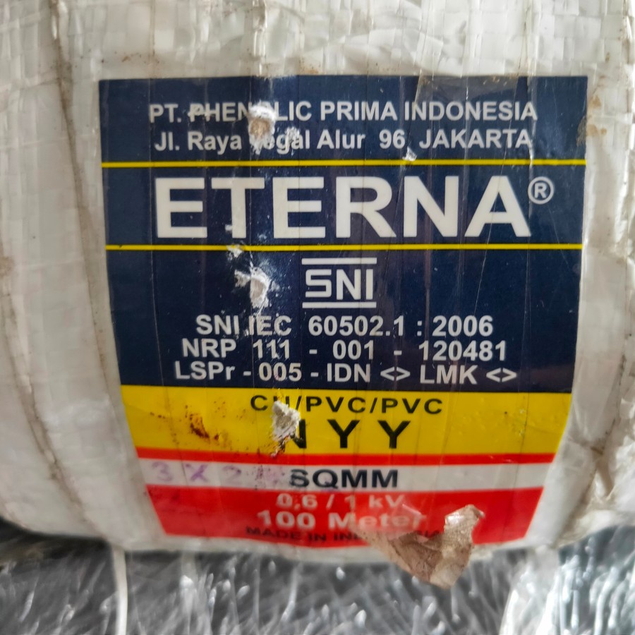 kabel eterna NYY 3x2.5mm 2.5mm x 3 kabel NYA NYM outdoor permeter
