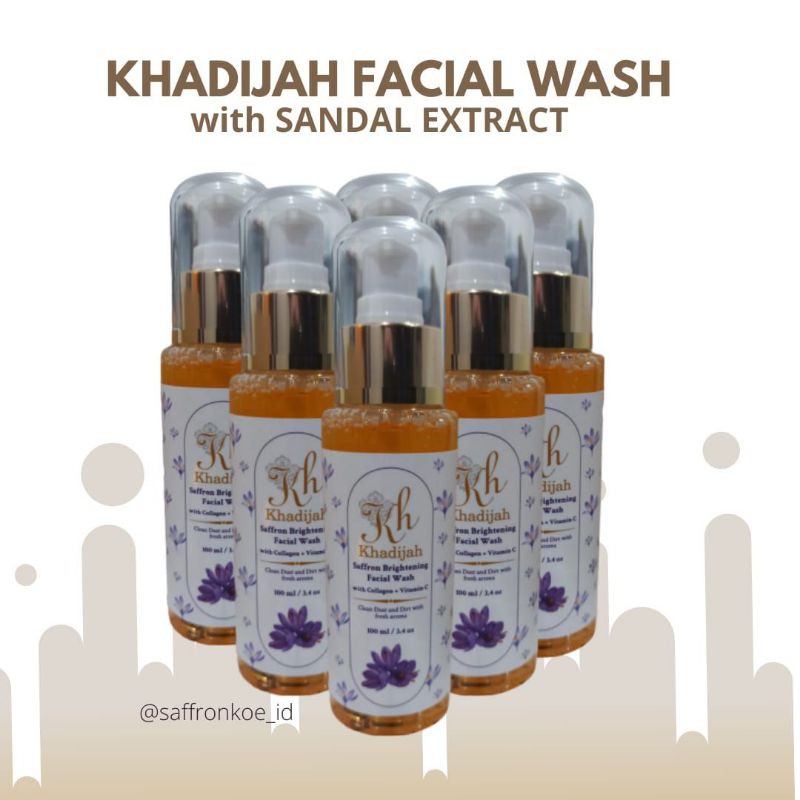 Khadijah face Wash (Sabun Muka Saffron) pesanan Semoga Bunga