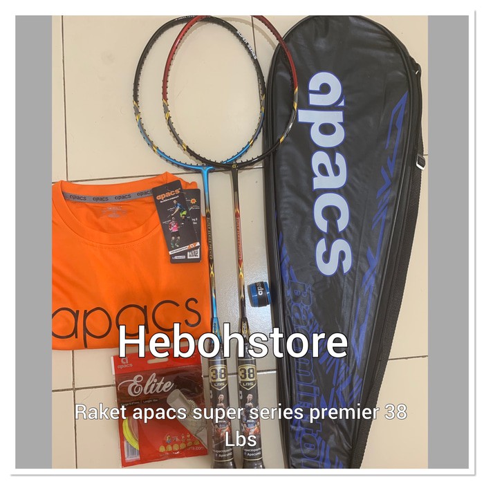 Jual Raket Badminton APACS SUPER SERIES PREMIER FREE TAS+GRIP+SENAR+KAOS Diskon