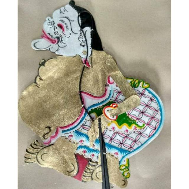 (BISA COD) KERAJINAN WAYANG KULIT SEMAR UKURAN BESAR 40x35 cm UNTUK DALANG DEWASA PAJANGAN DEKORASI