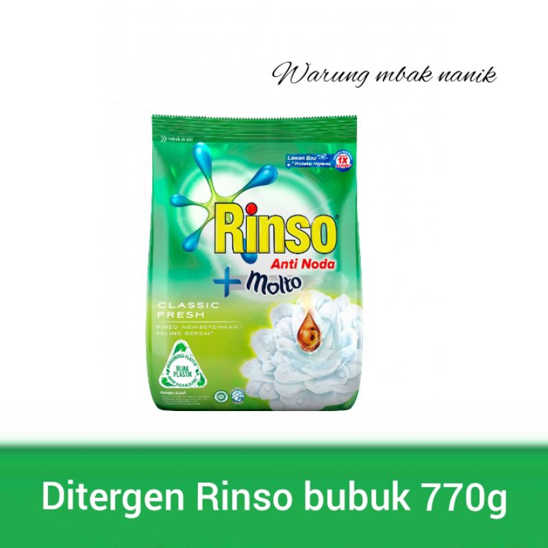 Rinso anti noda Ditergen bubuk 770gram