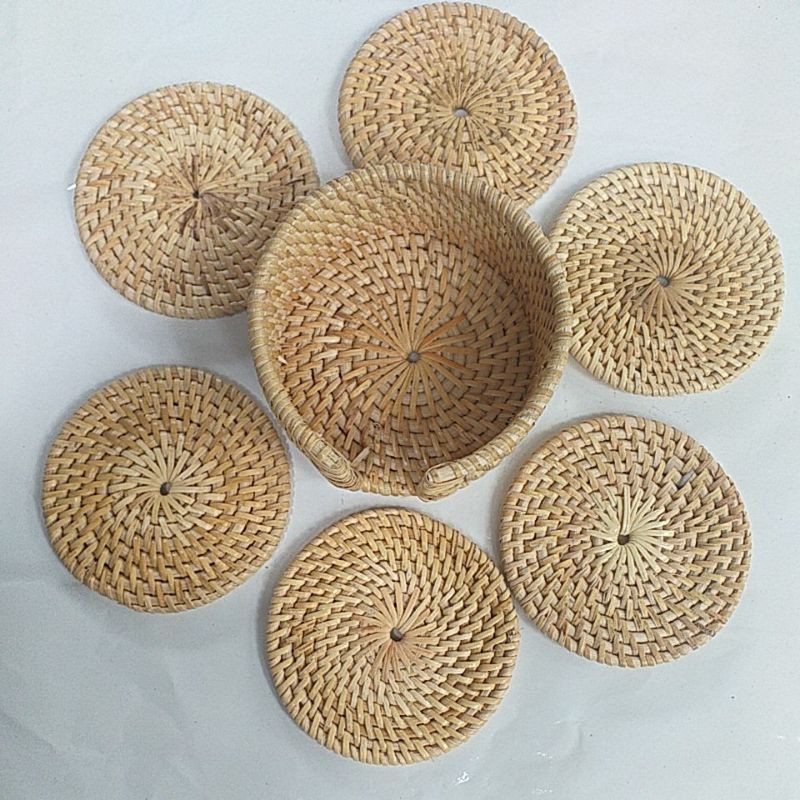 Jual Coster Rotan Tatakan Gelas Shopee Indonesia 3661