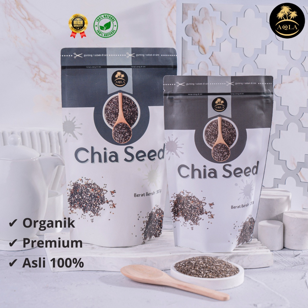 Chia seed organic Grade A Premium quality cia seed biji chia selasih chia sead untuk diet