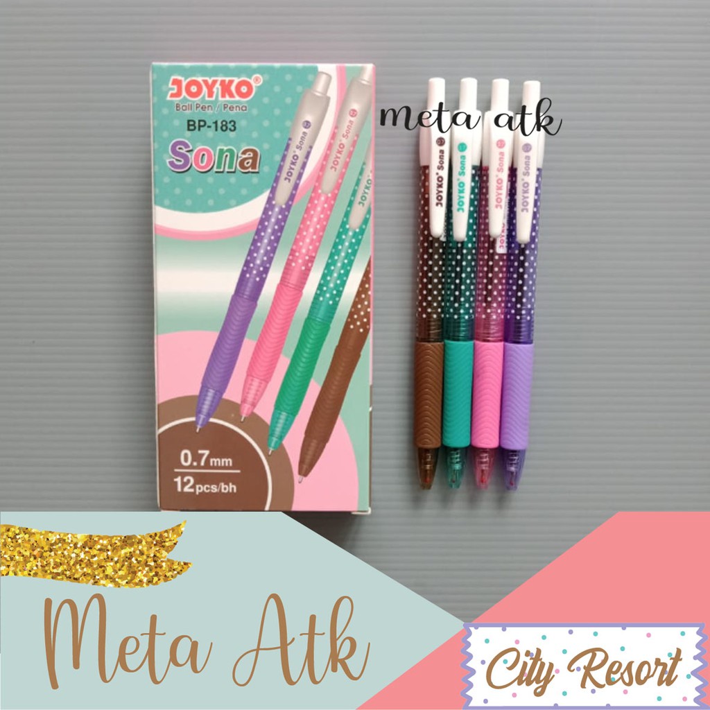 

Pulpen / Pen Joyko BP-183 Sona (12pc)