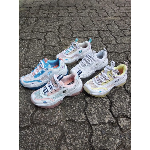 skechers / sepatu wanita skechers d'lites kozmiks / Skechers dlites woman