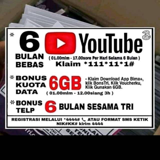Kartu paket internet unlimited tri