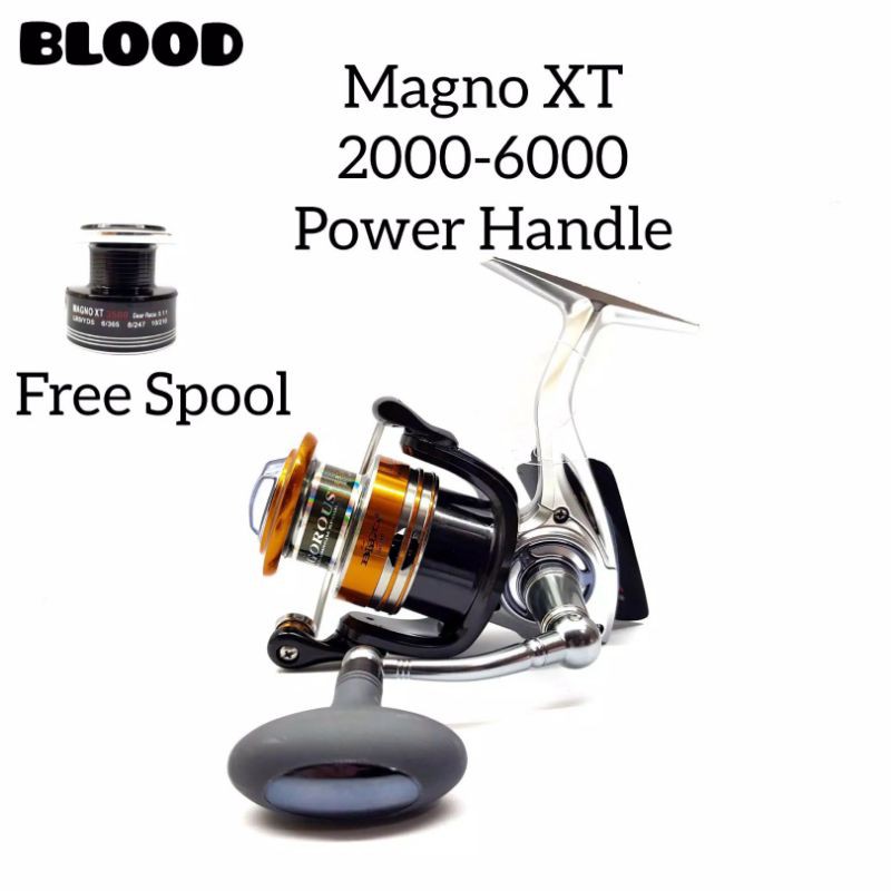 reel blood magno XT 1000 2000 3000 4000 6000 free aluminium spool