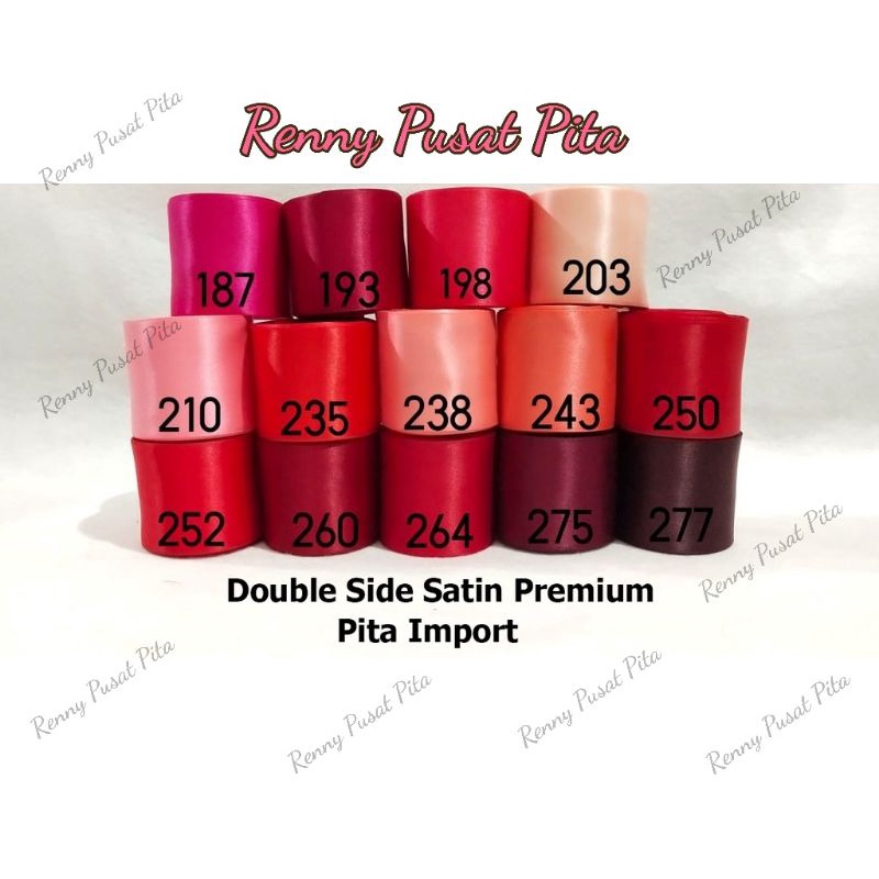 

Pita Double Satin Import (harga permeter)