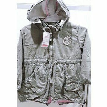 Jaket Preloved Jaket Parka Anak Cewe Army Estimasi 4 s.d 6 Tahun