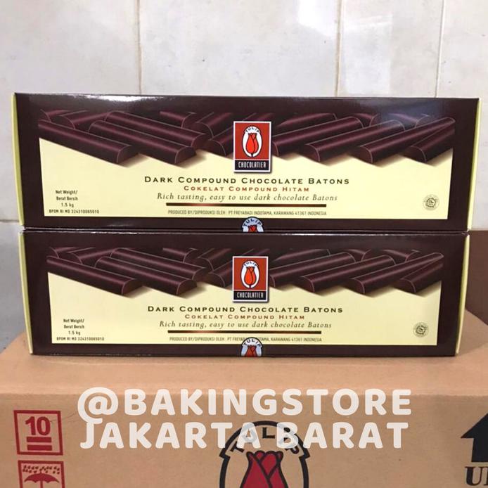 

CHOCOLATE STICKS BATONS TULIP COMPOUND STICKS STIK COKLAT BATON 1,5KG