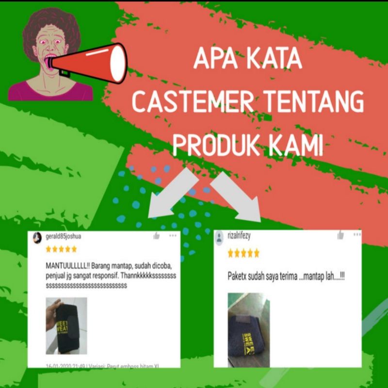 Korset Pelangsing Pembakar Lemak Pria Wanita Waist Trimmer Belt Stagen