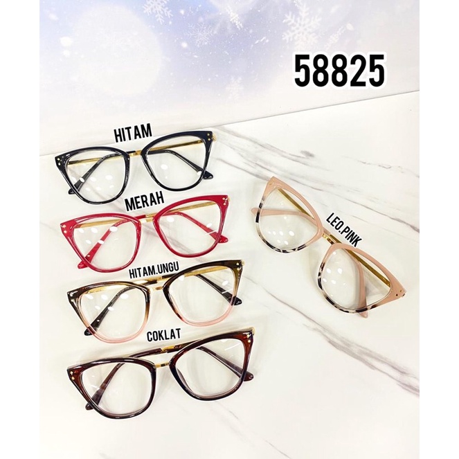 Frame terbaru / kacamata cewe / frame cat eyes / cat eyes 58825