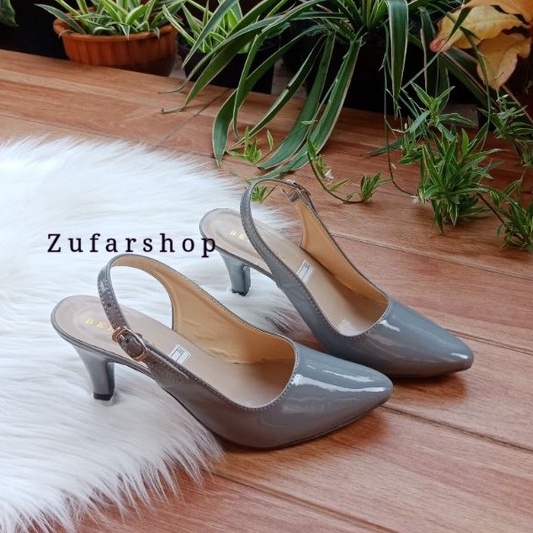 ZUFAR - OLIVE Sepatu Kerja Wanita / Pantofel Wanita