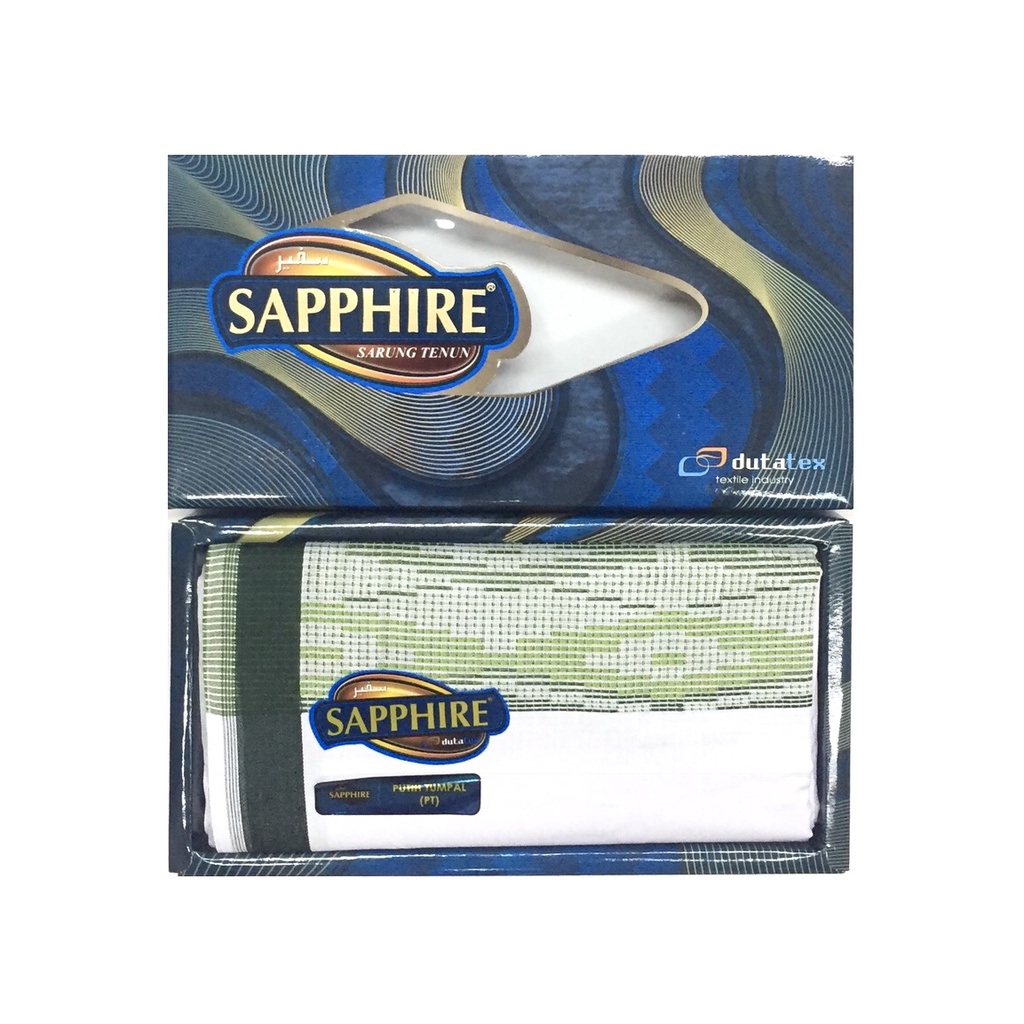 Grosir 10pc - Sarung Sapphire Putih