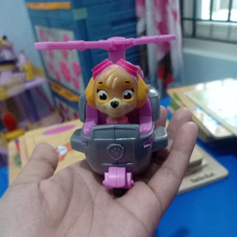Preloved paw patrol helicopter pink