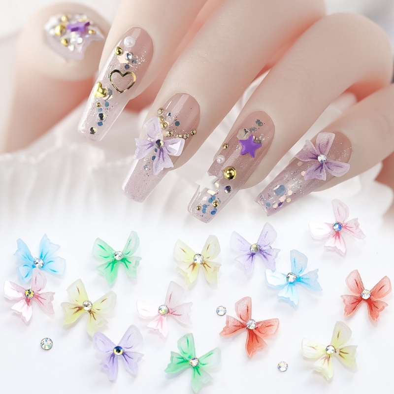 Zzz Ornamen Pita 3D Bahan Resin Akrilik Untuk Dekorasi Nail Art / Manicure DIY