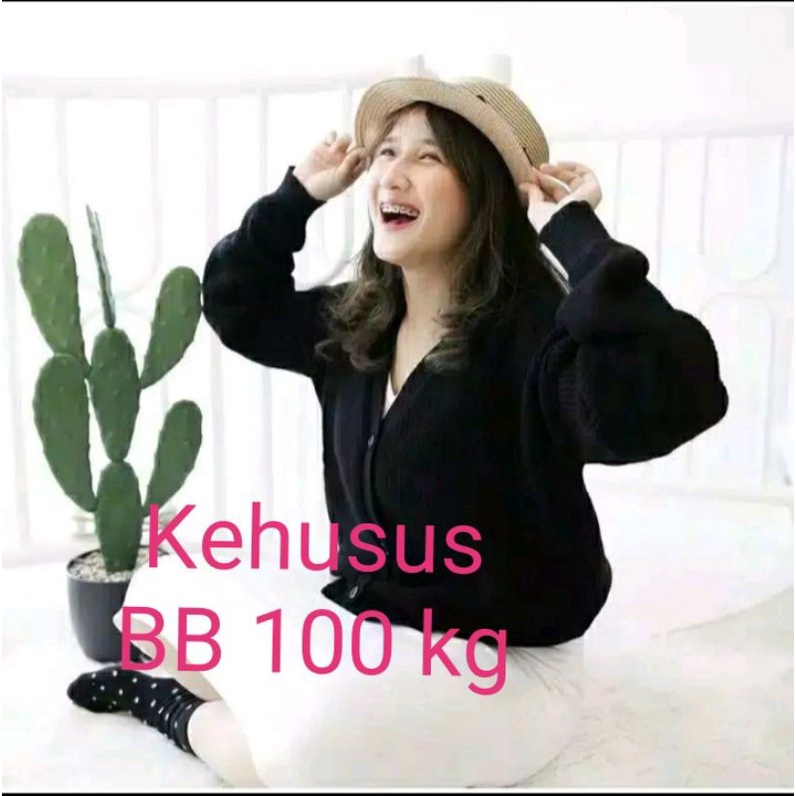 LD 140-145 XXXL Cardigan Rajut jumbo Super Jumbo