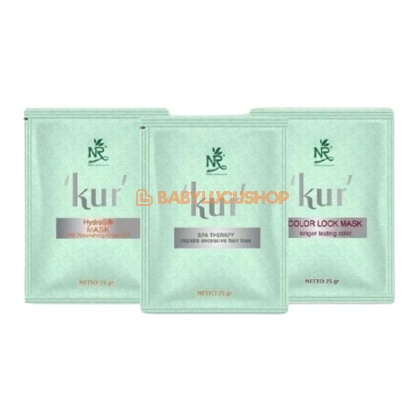 NR Kur Masker Sachet 25 gr Spa/Masker Rambut Kering Rusak Color Lock Hair Mask Hidrosilk Mask Therapy Treatment