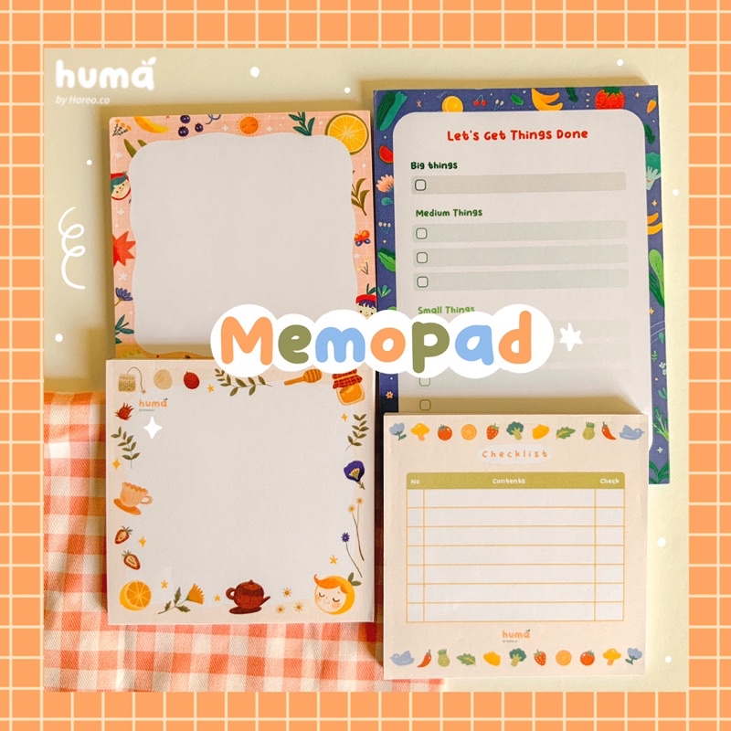 

Memopad lucu daily planner Horeo