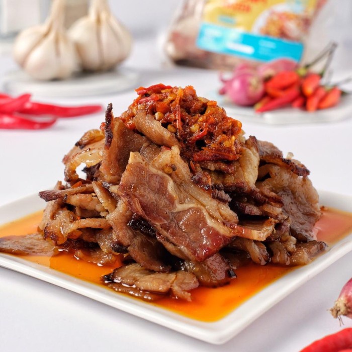 

SAPINESIA SEI SAPI DAGING ASAP WAGYU FROZEN TEREMPUK SAMBAL TERNAMPOL - Pedas Manis - BARU