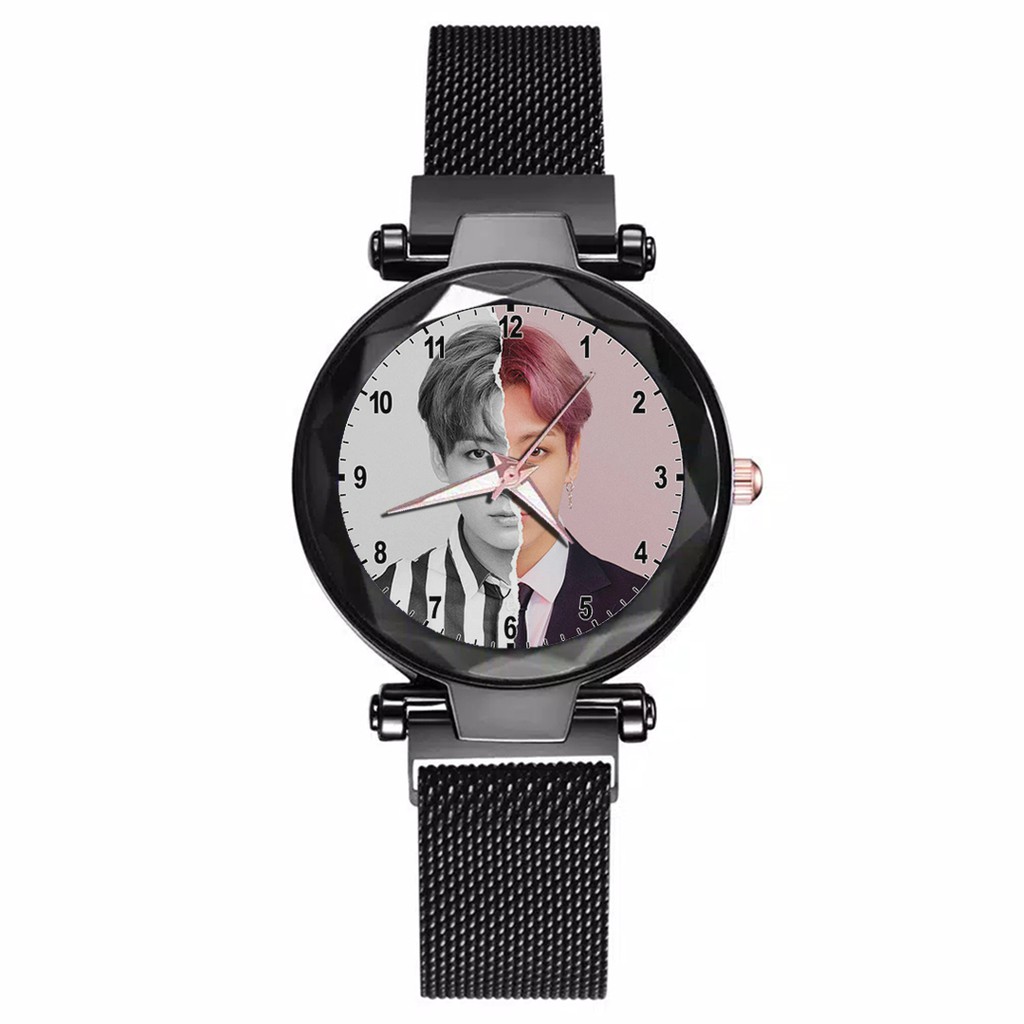 Jam Tangan Wanita Custom - KPOP BTS {JUNGKOK} Free Box &amp; Batre Cadangan