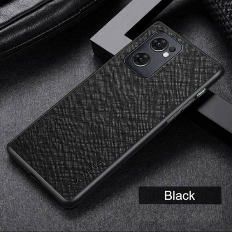 Oppo Reno 7 5G Reno7 5G soft case canvas cross pattern premium case