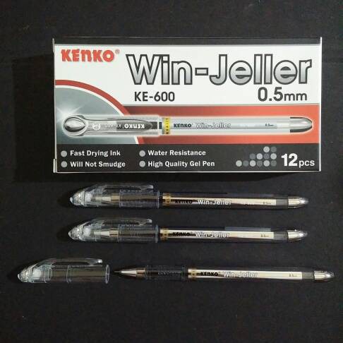 

PULPEN / GEL PEN KENKOO WIN JELLER 0,5 KE-600 HITAM