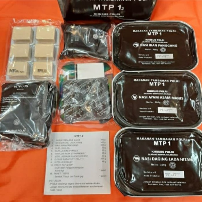 

sa2011aa Ransum T2Sp Mtp Makanan Tambahan Polri Makanan Survival Siap Saji - Mtp1.5 Xa20X1