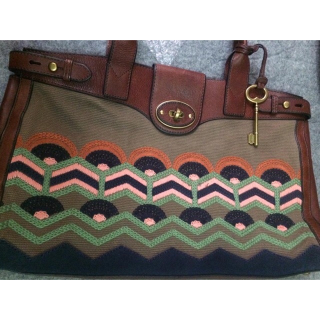 Fossil Bag Vintage Weekender Preloved