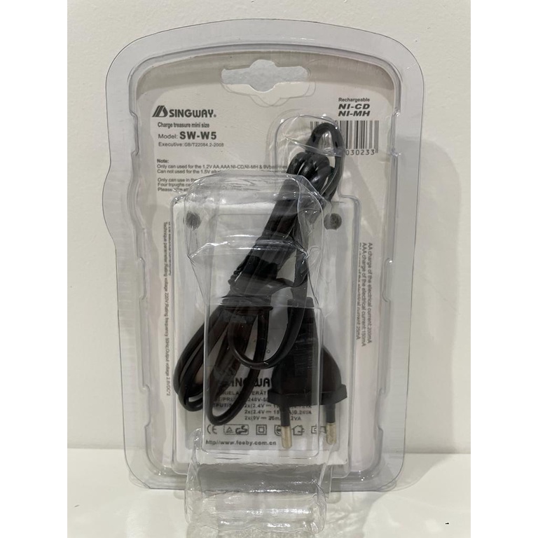 Charger Baterai AA AAA 9V / Alat Cas Batre A2 A3 Kotak 9V 4 Slot