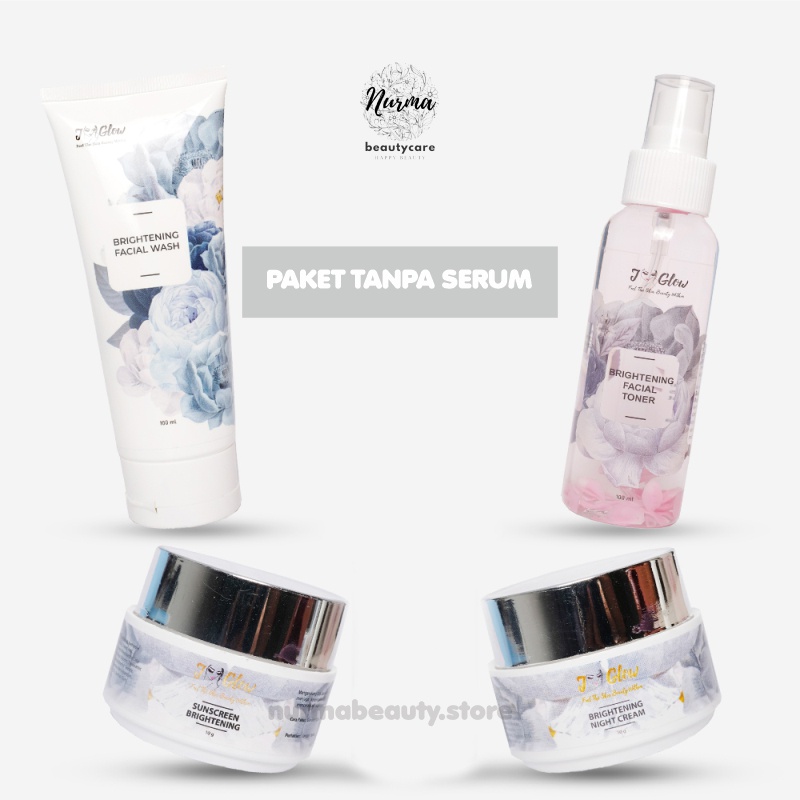 Jglow J glow Skincare Super Whitening Krim Perawatan Kecantikan Pemutih Kosmetik Wajah Glowing BPOM-White Tanpa Serum