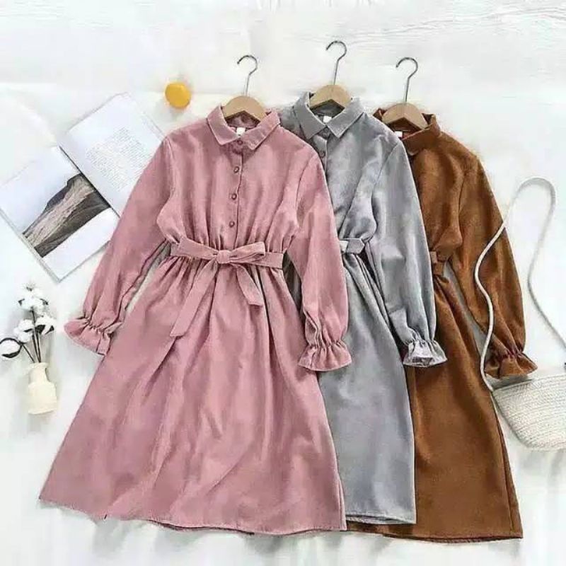 TUNIK RALINER FULL KANCING DEPAN/ Tunik Anak Kampus