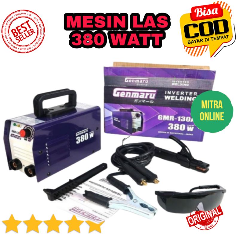 Mesin Las Listrik 380 Watt IGBT 125A GENMARU low watt