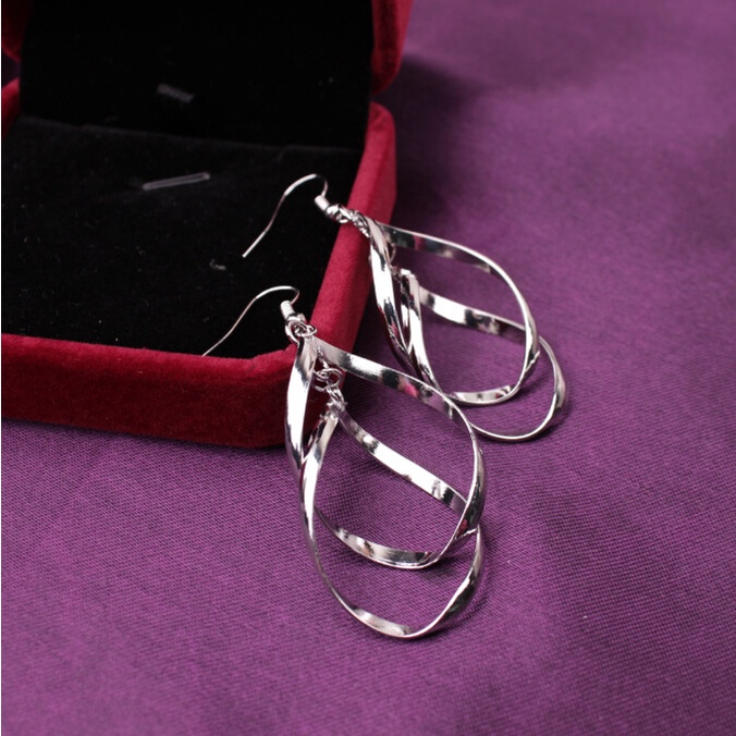 New style long versatile casual design elegant white fungus hanging earrings 210825