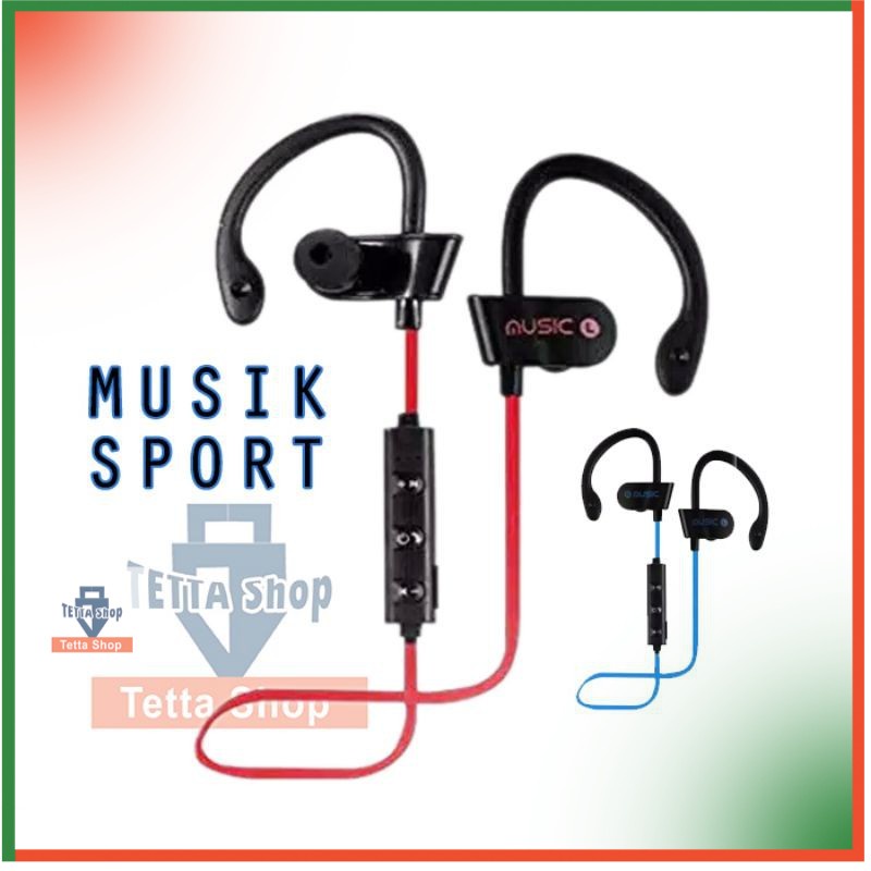 Headset Bluetooth Wireless Kiri Kanan Musik RT558 Joging Gowes Sport I Bisa Musik dan telponan I Ada Pengait Sehingga Tidak Mudah jatuh Saat digunakan Bersepeda atau Berlari I Bisa jadi kalung Jika Sedang Tidak digunakan dan Simpan dii Leher Saja